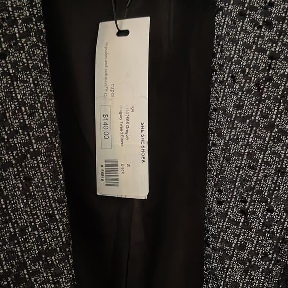 NWT Cupcakes and Cashmere Gregory Tweed Blazer size small - Picture 9 of 15